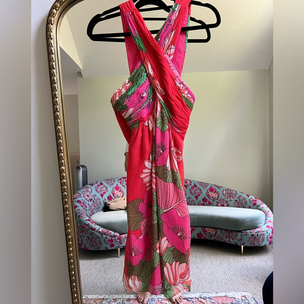 Tibi Pink and Red Floral Dress - Picture 8 of 16